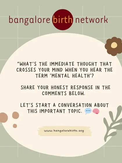 What is the first thing that comes to your mind when you hear the term 'mental health'? Let's start an open and honest conversation about this important topic and break down the stigma together.