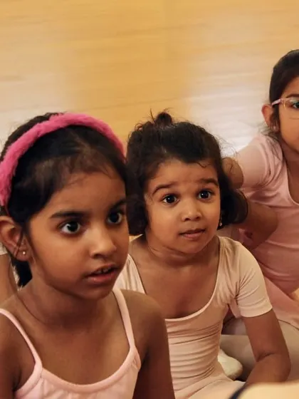 Eyes wide with concentration. Our instructors command the attention of even our youngest dancers, making learning an engaging and focused activity.