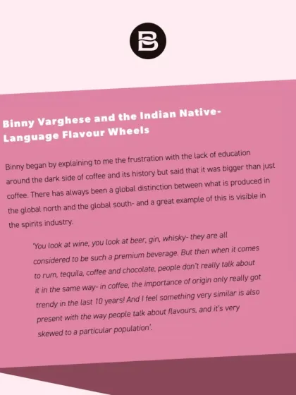 The blog post discusses our work on the Indian Native-Language Flavour Wheels, a project I'm very passionate about.