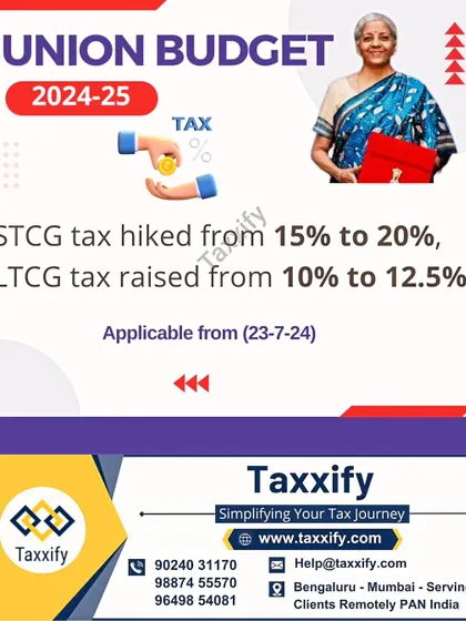 This post highlights one of the most significant changes from the Union Budget 2024-25. The Short-Term Capital Gains (STCG) tax was hiked from 15% to 20%, and the Long-Term Capital Gains (LTCG) tax was raised from 10% to 12.5%, applicable from July 23, 2024.