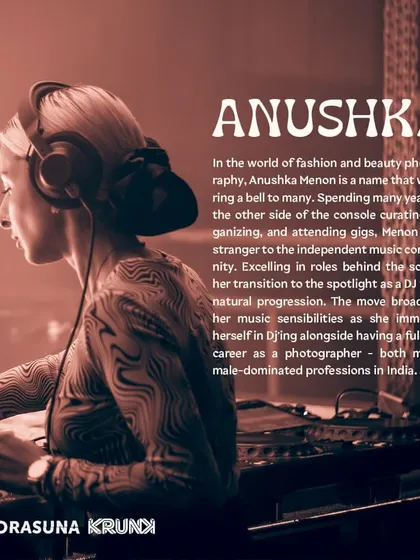 This snippet from a feature talks about my transition from a fashion photographer to a DJ, a journey that defines my unique approach.