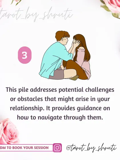 Simple advice for your relationship. This reading offers guidance on building trust, spending quality time together, or navigating challenges to help your connection grow stronger.
