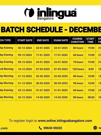 End the year on a high note with our December 2024 online batch schedule. We are offering multiple levels of German, French, and Spanish.