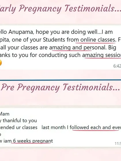 From following every step in the pre-pregnancy class to getting pregnant, to finding the online classes amazing and personal, these messages are what keep me going.