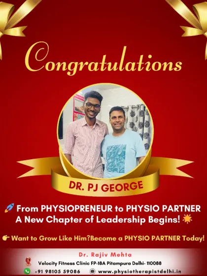 This is what growth looks like. I am incredibly proud to congratulate Dr. PJ George on his journey from being a mentee in my Physiopreneur program to becoming a full Physio Partner. This is the goal: to empower talented physiotherapists with the business skills and leadership qualities to build their own success stories.