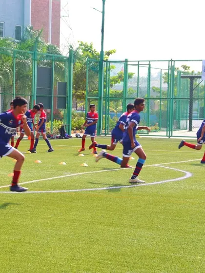 Your only limit is you. Our players pushing themselves during agility and speed drills, a fundamental part of our training regimen.