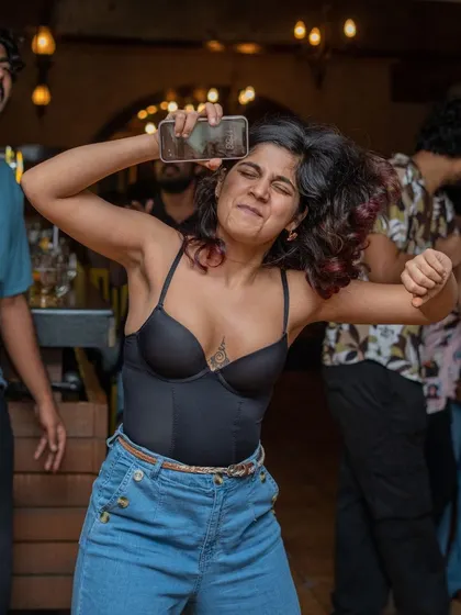 Getting into the groove and feeling the music. The dance floor is just as important as the stage at my events.