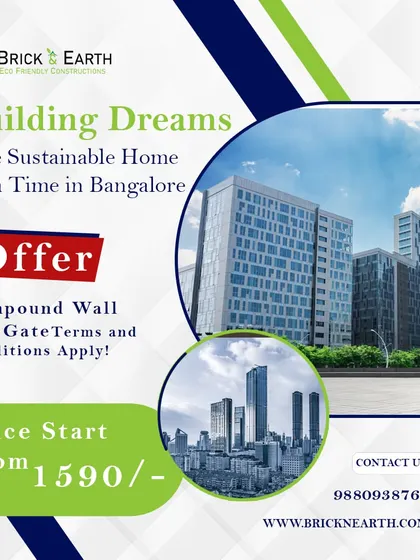 I focus on building sustainable homes one at a time in Bangalore. Each project is an opportunity to build a dream and contribute to a greener future.
