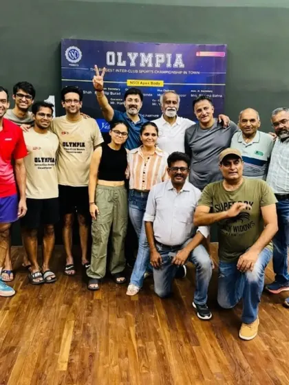 The full squad that competed and supported us during the Olympia InterClub tournament. Team spirit is everything.
