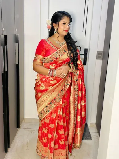 The client looking elegant and poised.