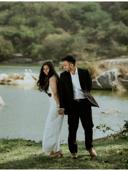 A full-length version of a candid laughing moment by the lake, this shot perfectly captures the unposed, real emotion that I strive for in my photography.