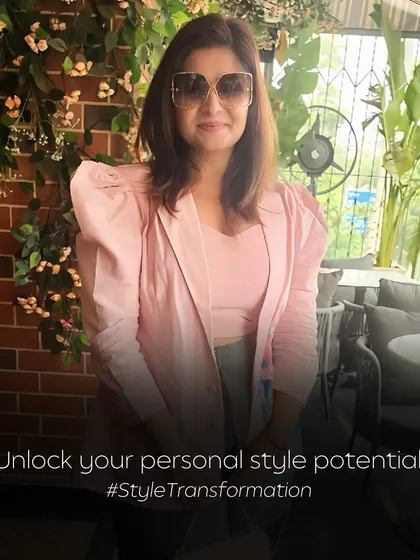 "Unlock your personal style potential." A call to action for a style transformation.