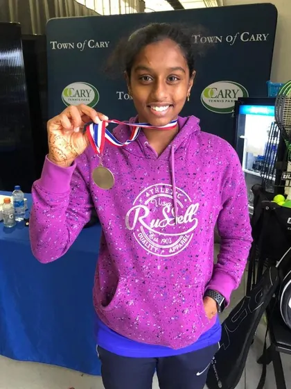 Our training has a global reach. We are thrilled to announce our academy player Jeevika won the CTP Junior Open U-12 tournament in the US.