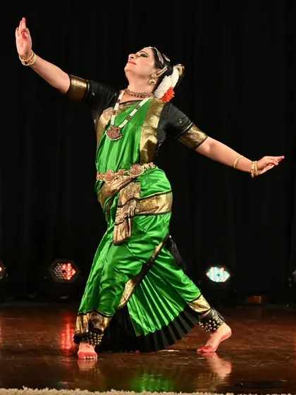 Kuchipudi dancer Abhinaya Nagajothy, who performed on the second day of the festival.