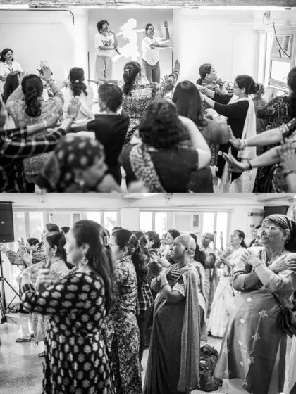 The pure joy of celebration. These photos capture the cancer survivors and patients dancing with abandon, a powerful testament to their resilience and spirit during the Women's Day event.