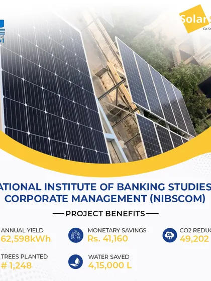 For the National Institute of Banking Studies & Corporate Management (NIBSCOM), I installed a 50 kW system. It provides clean energy for their educational facility, saving them money and reducing their carbon footprint.
