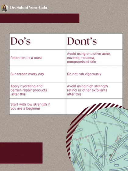 Liquid microneedling using spicules is a new trend. Here are the essential do's and don'ts, such as always doing a patch test, applying sunscreen daily, and avoiding use on active acne or compromised skin.