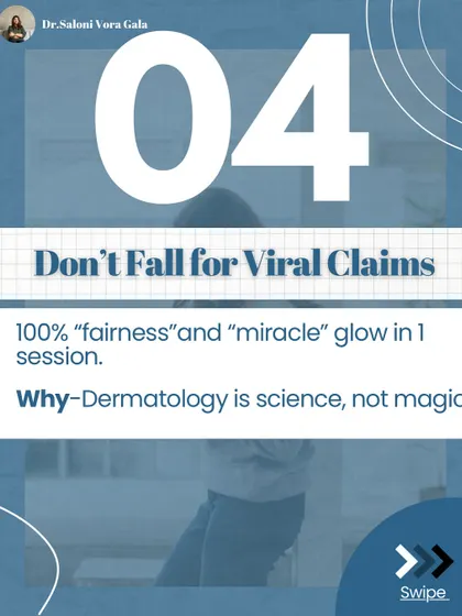Be wary of viral claims promising 100% fairness or a miracle glow in one session. Real dermatology is a science, not magic. It requires a proper diagnosis, a consistent plan, and realistic expectations to achieve healthy, sustainable results.