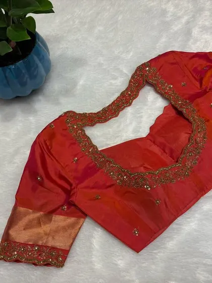 This blouse didn't come to play, it came to slay. Threads of fire, stitched with attitude.