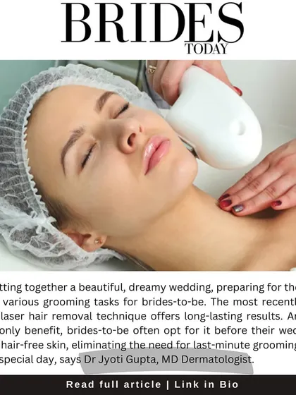 Being featured in Brides Today for my expertise on pre-wedding treatments was an honor. For brides, laser hair reduction is a game-changer, eliminating the last-minute stress of waxing or shaving during wedding events. I help you plan your sessions for smooth, worry-free skin on your special day.