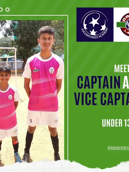 Leading by example. Meet our U-13 YPL Captain, Zane D'Souza, and Vice-Captain, Kayden Vaz. They are ready to lead the team this season.