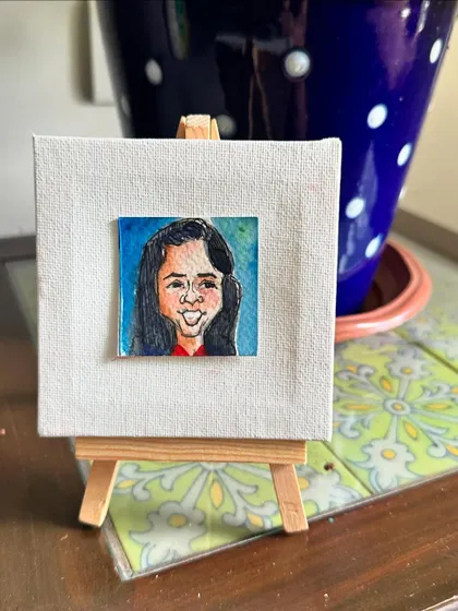 A small watercolour portrait of my best friend, Shweta. She is a true example of grit and resilience, and I admire her greatly.