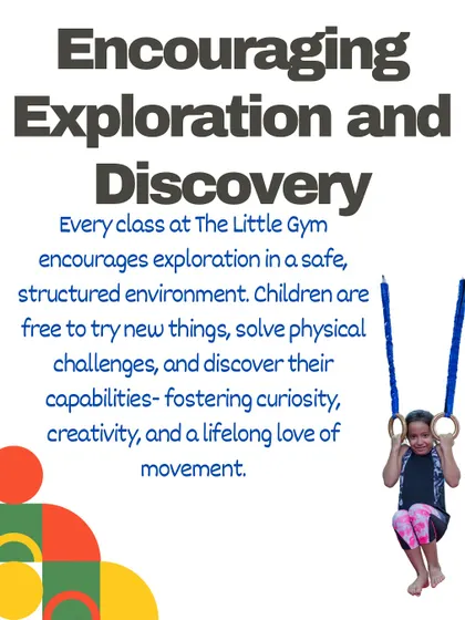 This series of graphics explains that we are "More Than Just Movement." We focus on whole-child development, integrating math and language concepts, building self-esteem, and encouraging exploration.
