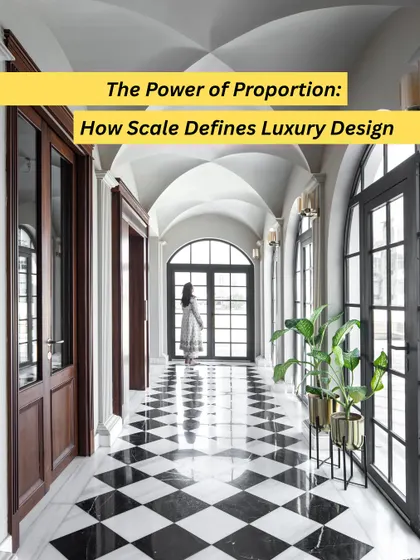 This series explores the power of proportion in luxury design. True sophistication lies in balance, where the scale of every element feels intentional and harmonious.