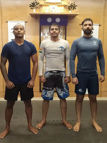 Training with lions. Post-sparring picture with some high-level grapplers at The Dojo. To be the best, you have to train with the best.