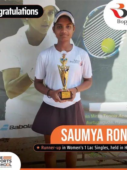 We celebrate Saumya Ronde's indomitable spirit and her journey to the singles finals at the Women's 1 Lac Championship in Hyderabad.
