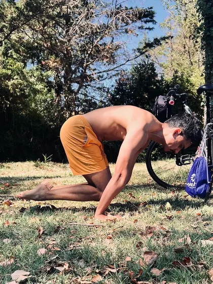 A throwback to an outdoor training session. Movement doesn't have to be confined to the gym; sometimes the best sessions happen in nature.