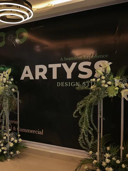 Another view of the entrance to our Experience Centre launch event. The branding and decor set the tone for the luxury experience we offer inside.