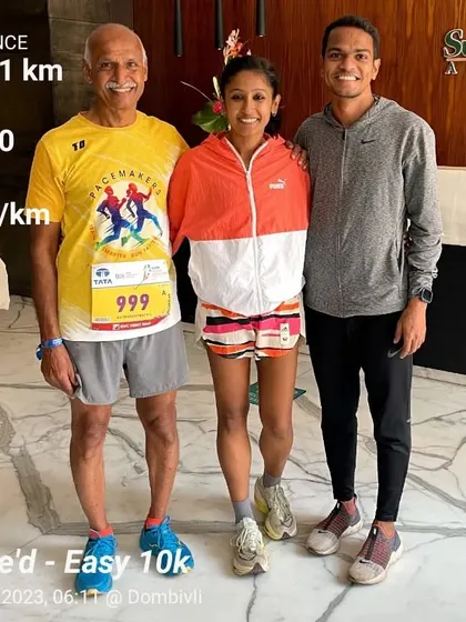 It's not just what a coach knows, but what their players learn. A post-run photo with my mentor and training partner, a team built on respect and shared goals.