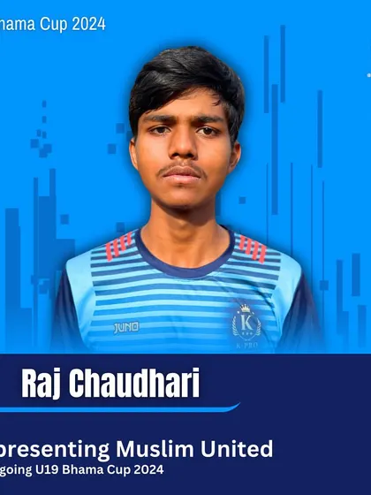 We are proud to see our player Raj Chaudhari representing Muslim United in the U19 Bhama Cup. We wish him the best.