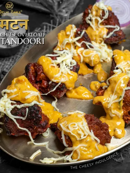 Meaty, cheesy, and absolutely indulgent. Our Mutton Cheese Overload Tandoori is a perfect fusion of flavors.