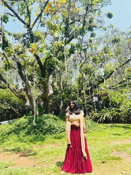 Dressed in ethnic wear for a summer wedding event. I understand the importance of dressing appropriately for every occasion, whether it's a traditional wedding or a casual party.