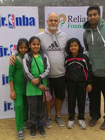 With Mr. Carlos Barroca, the Senior Director of Basketball Operations for NBA India, at a Jr. NBA event. We are proud to support initiatives that grow the game at the grassroots level.