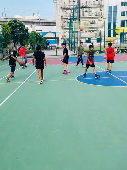 Players learn to move and create space.