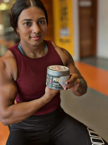 Doubling the energy and fuel with MuscleBlaze CreAMP. This is my go-to for ensuring my muscles are saturated with creatine for optimal performance.