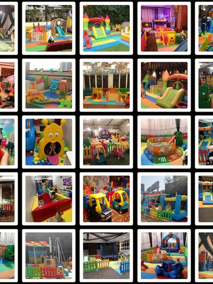 Just a glimpse of the endless possibilities. This collection showcases twenty different playzone setups I've created, from compact indoor arrangements to sprawling outdoor playgrounds, proving that I can fit a world of fun into any space you have.