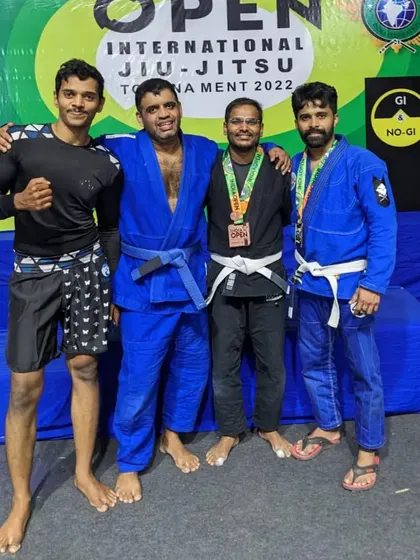 Friends from The Dojo open mat. We are all part of the same martial arts family.