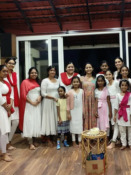 A group photo from our Teacher's Day celebration. I am so grateful for my students, who fill our studio with so much love, respect, and of course, cake.