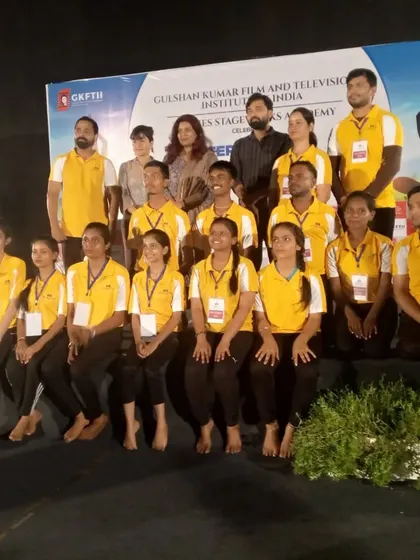 Our team posing with the organizers at the T-Series Yoga Day event. These collaborations provide great exposure and networking opportunities for my trainers.