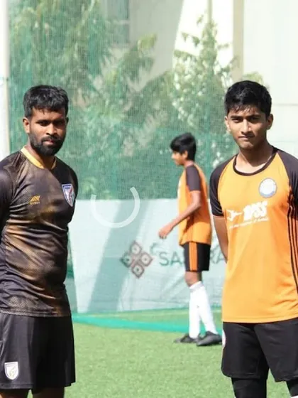 Standing with Anirudh, one of our homegrown talents. Seeing players like him progress to higher divisions is my greatest reward.