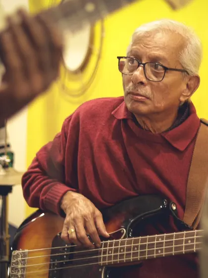 Music knows no age. It was a privilege to have this seasoned bassist from Blues Ghat grace our stage, sharing his experience and soulful playing with us.