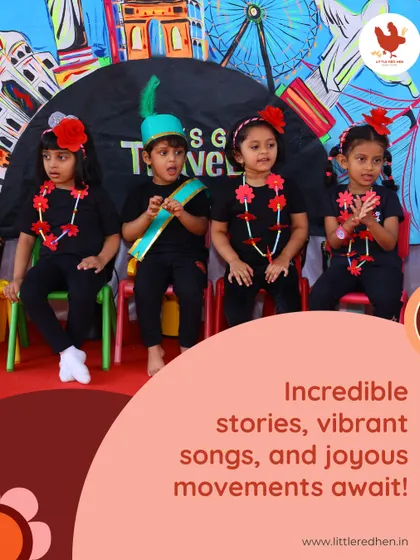 Storytelling at Little Red Hen is a full-body experience. We use vibrant songs, joyful movements, and incredible stories to fuel imagination and boost language skills in a lively, engaging way.