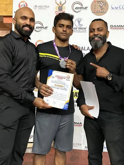 Celebrating another silver medalist from our team. Proud of the effort and heart shown.