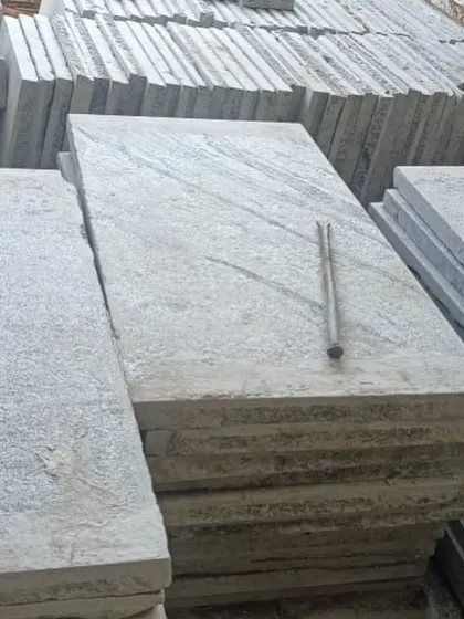 A close look at the surface of my Bangalore stone slabs, showing the natural texture.