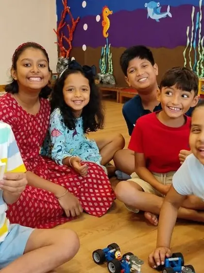 A group of friends and their awesome car creations. My programs for younger kids often involve themes they love, like vehicles and animals, to keep them excited and engaged.