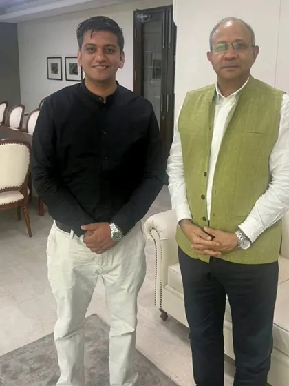 Meeting with former Deputy National Security Adviser, Ambassador Pankaj Saran, to discuss evolving security challenges and the role of legal professionals in supporting national security goals.